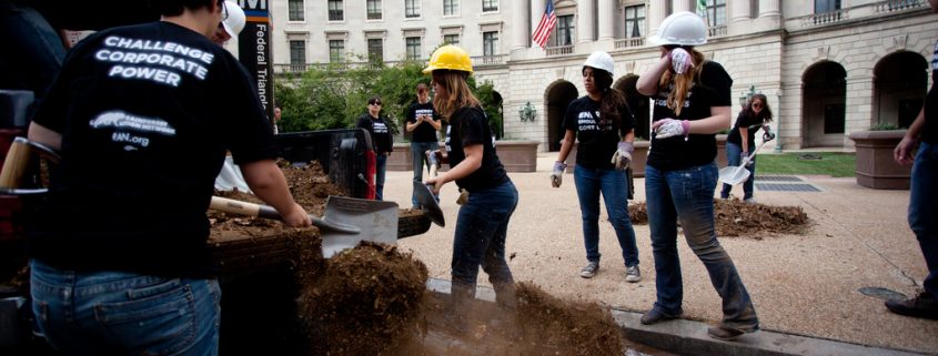 Activists Dump 1000 Lbs of Coal Waste at EPA Headquarters | by Rainforest Action Network