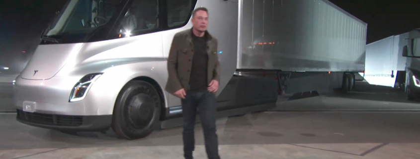 Elon Musk unveils Tesla's new electric semi truck