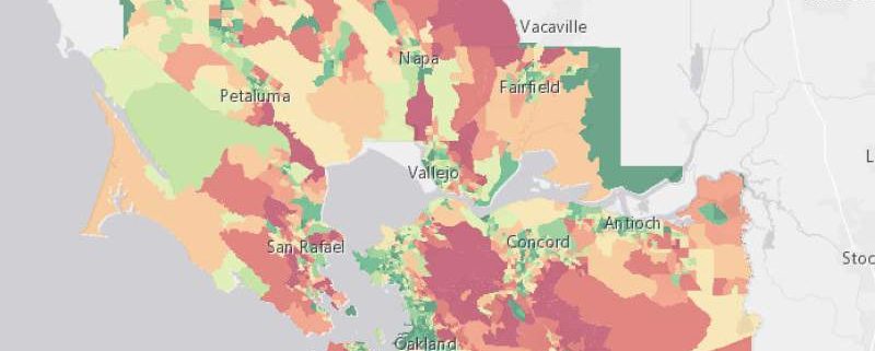 Bay Area Carbon Footprint map